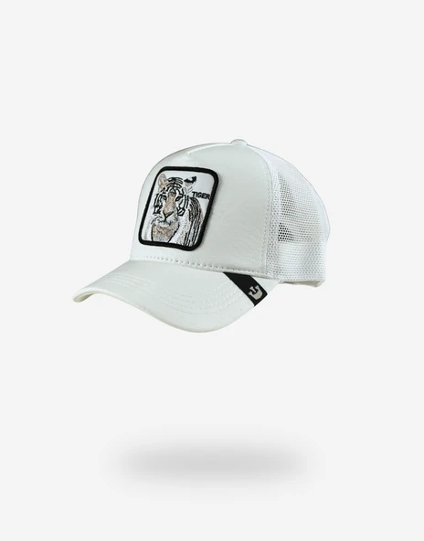 Goorin Bros Animal Farm Trucker Tiger Leaether