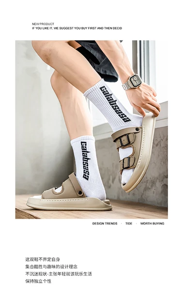 Erkek Platform Sandalet (Siyah) - Resim 11