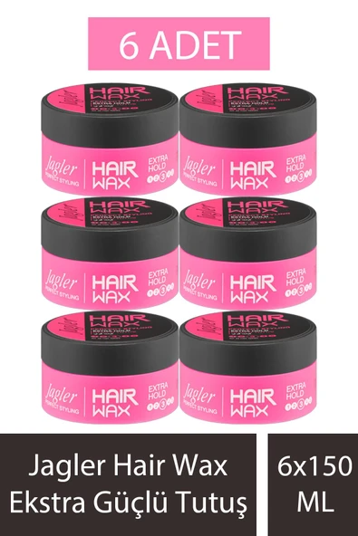 Jagler Hair Wax Ekstra Güçlü Tutuş 150 ml 6 Adet