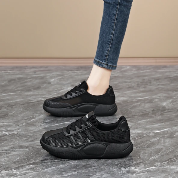 Kadın Yazlık Fileli İş Ayakkabısı (Bej) - Resim 7