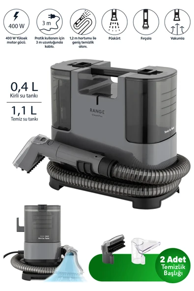 Range Gleamplus 400 W Koltuk ve Halı Yıkama Makinesi (TEŞHİR)
