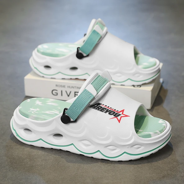 Unisex Terlik Sandalet (Açık Yeşil)