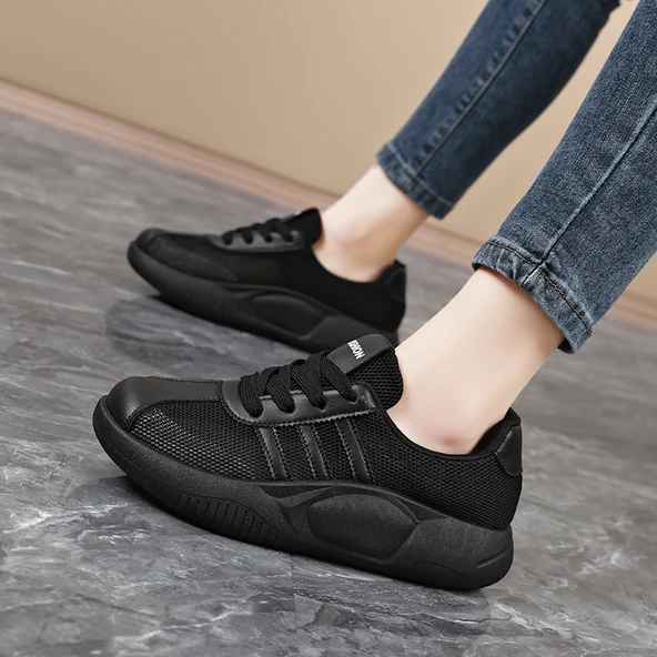 Kadın Yazlık Fileli İş Ayakkabısı (Bej) - Resim 4