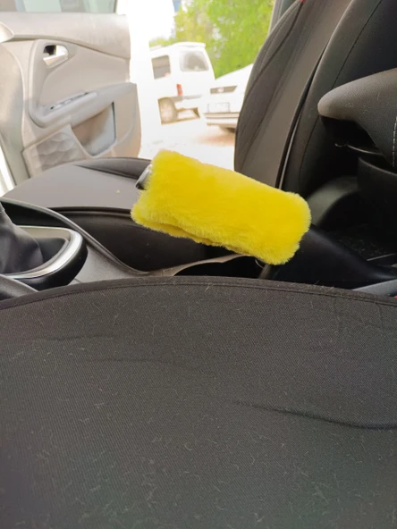 Yumuşak Peluş El Freni Süsü Sarı - 3