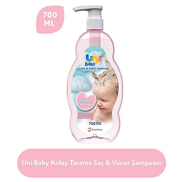 Uni Baby Kolay Tarama Saç Ve Vücut Şampuanı 700 ml 2 ADET - 2