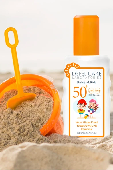 SPF 50 Çocuk Güneş Kremi Suya Dayanıklı Yağsız Görünüm Yüksek UVA/UVB Koruyucu (100 ml) - 7
