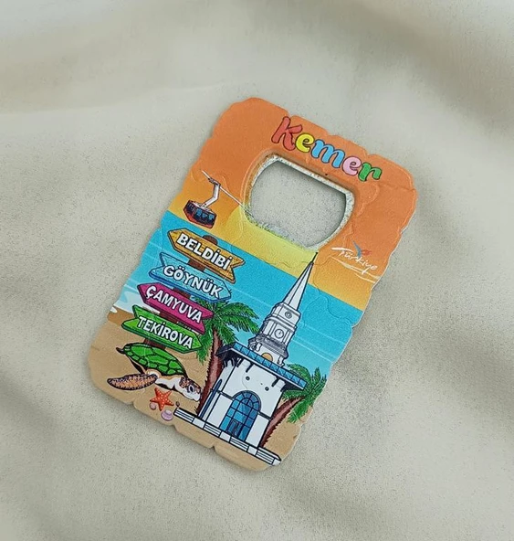 Magnet Açacak Gazoz Şişe Açacağı Mıknatıslı Buzdolabı Süsü Turizm Antalya Görselli