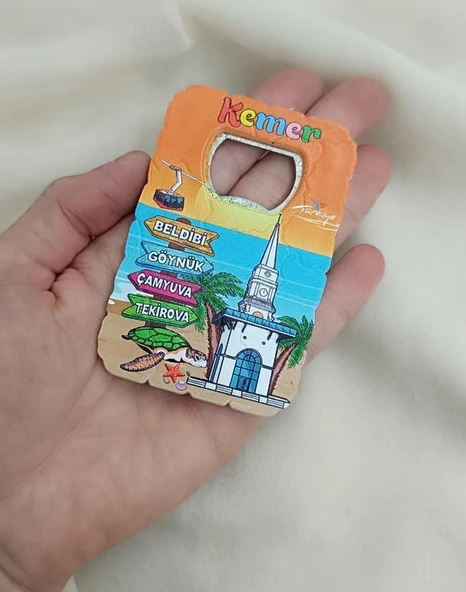 Magnet Açacak Gazoz Şişe Açacağı Mıknatıslı Buzdolabı Süsü Turizm Antalya Görselli - 3