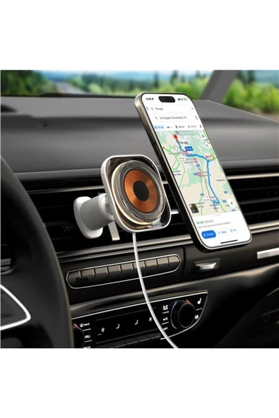 MOMAX CM29 Flow Magsafe Araç Telefon TUTUCU BEYAZ - 4