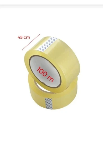 Morpanya Şeffaf Koli Bantı 45 mm x 100 Metre Paketleme Bandı 6 Adet - 2