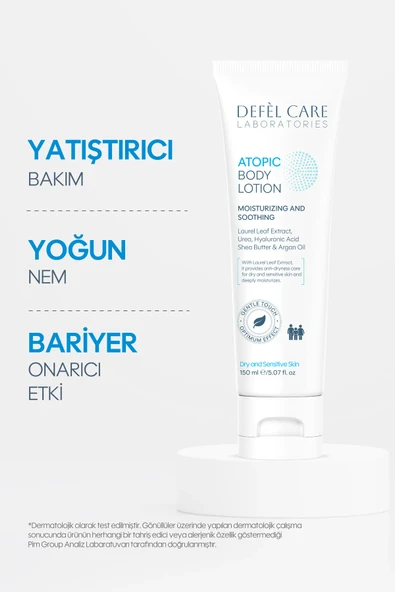 Atopik Ciltler İçin Vücut Losyonu Nemlendirici ve Yatıştırıcı Etkili Krem (150 ml) - 2