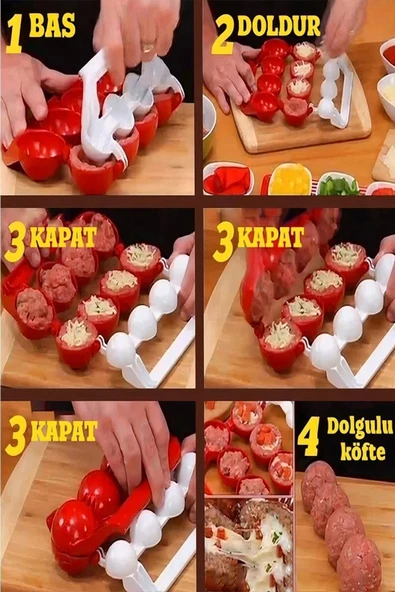Morpanya Içli Köfte Kalıbı–top Köfte Kalıbı- Kurabiye – Bomba Tatlısı – Kek Kalıbı - Köfte Aparatı