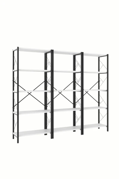 Morpanya Arstar Metal Mutfak Rafı Malzeme Dolabı 5 Raflı Mikrodalga Fırın Rafı Çok Amaçlı Dolap Raf 150 Cm - 4