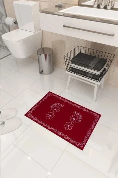 Morpanya Kaymaz Dekoratif Çok Amaçlı İç ve Dış Kapı Paspası Banyo Paspası Abdest Paspası