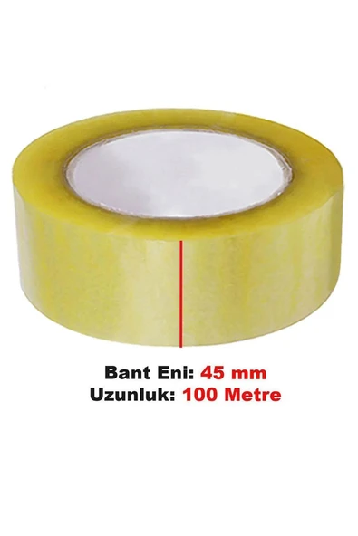 Morpanya Şeffaf Koli Bantı 45 mm x 100 Metre Paketleme Bandı 6 Adet - 4