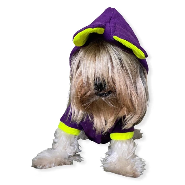 Bunny Pom Kulaklı Köpek Tulumu Kıyafeti - 2