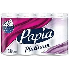 PAPİA TUVALET KAĞIDI 16 LI 4 KAT PLATİNUM