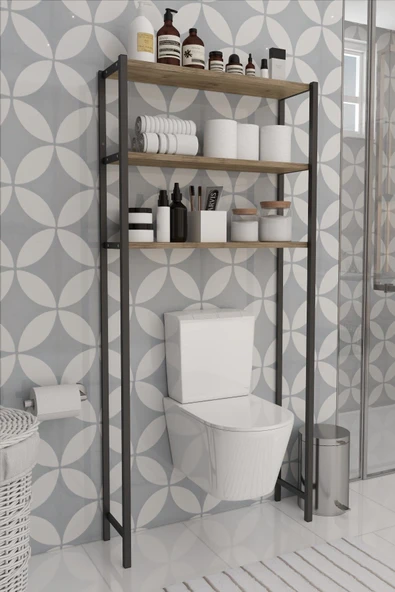 Morpanya City Klozet Üstü Düzenleyici Raf Banyo Düzenleyici Klozet Üstü Raf Banyo Raf Dolap