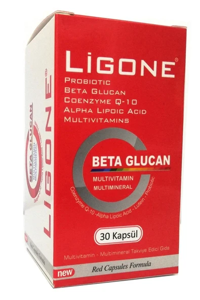 LIGONE MULTIVITAMIN & MULTIMINERAL KAPSÜL, BETA GLUKAN, MULTİVİTAMİN VE MİNERAL İÇEREN TAKVİYE EDİCİ GIDA 30 kapsül - 2