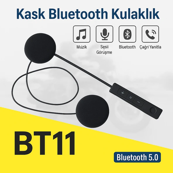 BT11 Bisiklet-Motosiklet Motosiklet Bluetooth Kask Kulaklığı
