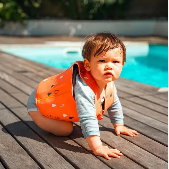 Bblüv Naj Neopren Yüzme Yardımcı Yeleği Dusk  Turuncu 3-6 Yaş - 5