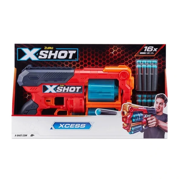 Nessiworld 36737 Zuru X Shot Sünger Atan Excel-Xcess 16 Mermili Silah - 4