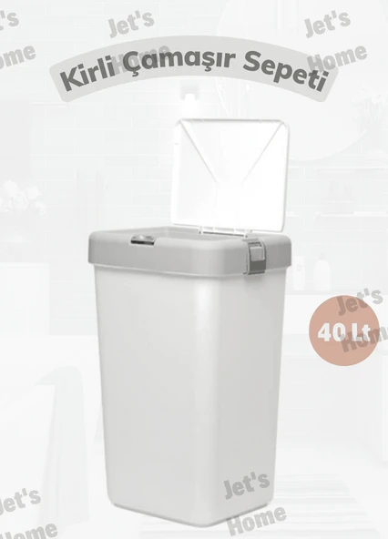 Çamaşır Sepeti Bas-Çek Kirli Çamaşır Kutusu 40 Litre