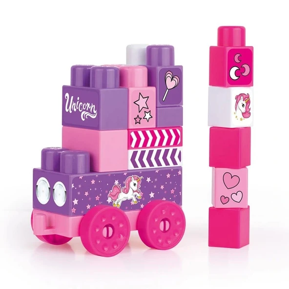 Nessiworld 2550 UNICORN ÇANTALI MEGA BLOK 20 LI - Resim 2