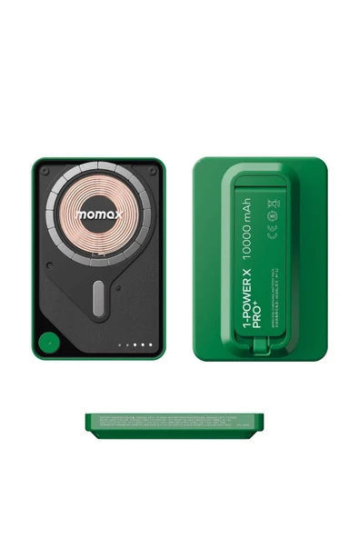 MOMAX Power X Pro Magnetic Wireless 10000mAH GREEN - 4