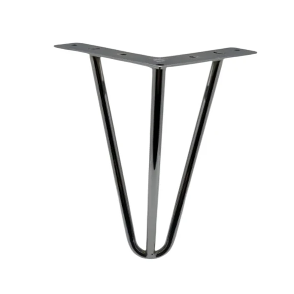 4 Adet Çubuk Ayak Metal 20 cm Krom Mobilya Koltuk Ayağı - 2