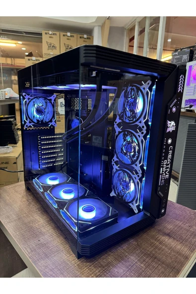 7 ARGB Anime Karakterli Fanlı PC Kasası 850W 80 Plus Bronze Powerli 360MM Sıvı Soğutmalı ( Siyah ) - 8