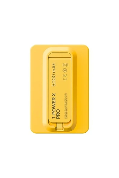MOMAX Power X Pro Magnetic Wireless 5000mAH YELLOW - 3