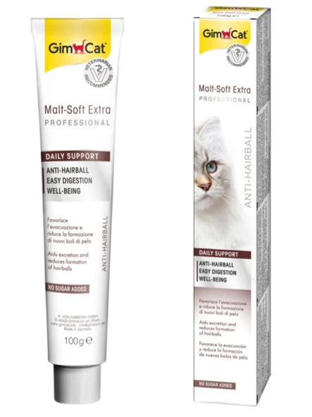 Gimcat Malt Soft Extra Tüy Yumağı Atmaya Yardımcı Kedi Macunu 20 Gr