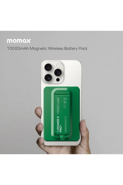 MOMAX Power X Pro Magnetic Wireless 10000mAH SİYAH - 8