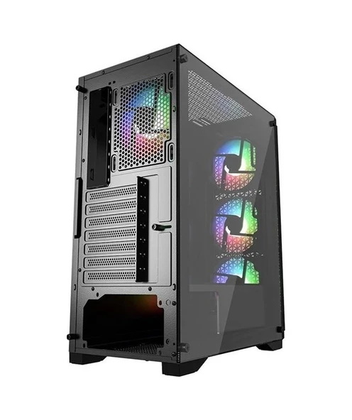 Powerboost PB-PS5847B 600W 80+ Gaming Mid-Tower PC Kasası - 4