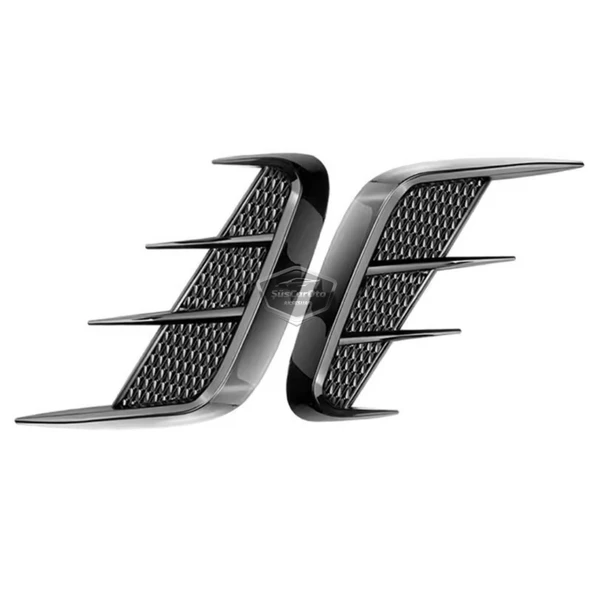 Üniversal Her Araca Uyumlu Piano Black Esnek Tampon Kaput Çamurluk Venti Izgarası Spor Görünümlü 1.Sınıf İthal Sağ Sol 2 Adet - 8