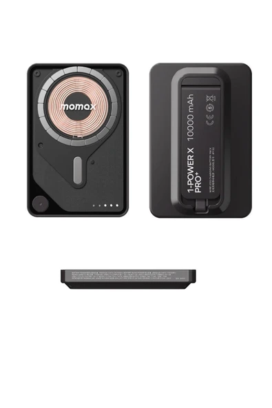 MOMAX Power X Pro Magnetic Wireless 10000mAH SİYAH - 4