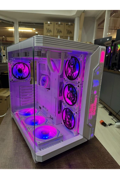 7 ARGB Anime Karakterli Fanlı PC Kasası 850W 80 Plus Bronze Powerli 360MM Sıvı Soğutmalı ( Beyaz ) ürün görseli 1