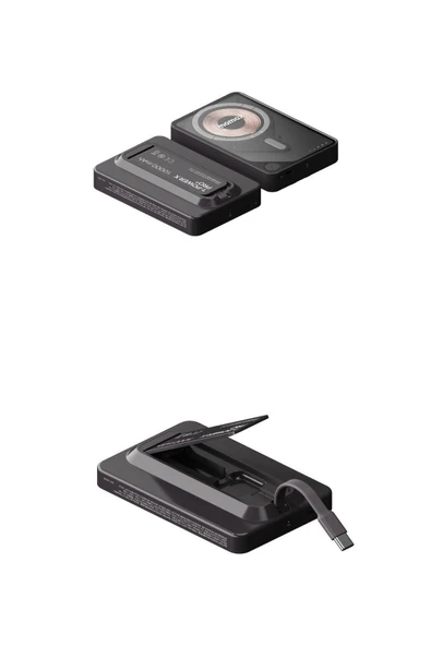 MOMAX Power X Pro Magnetic Wireless 10000mAH SİYAH - 2