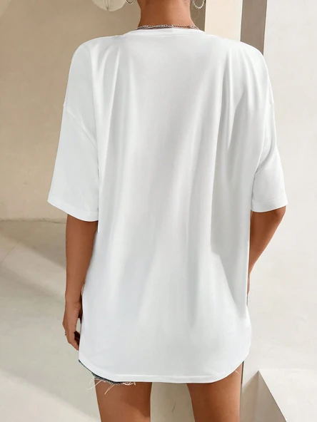 Unisex Atatürk Tasarım Basklı Tshirt - 4