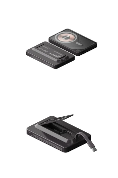 MOMAX Power X Pro Magnetic Wireless 5000mAH SİYAH - 3