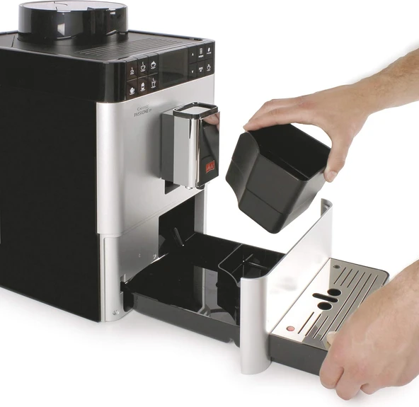 Melitta Caffeo Passione OT Tam Otomatik Kahve Makinesi Siyah Gümüş - 5