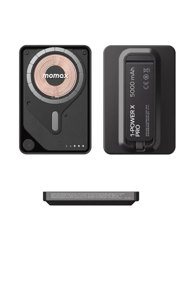 MOMAX Power X Pro Magnetic Wireless 5000mAH SİYAH - 5