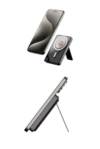 MOMAX Power X Pro Magnetic Wireless 5000mAH SİYAH - 2