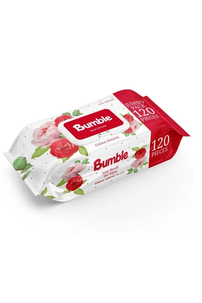 BUMBLE ISLAK MENDİL 120 Lİ (GÜL)x12