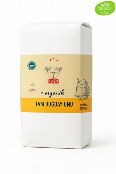 GRD ORGANİK TAM BUĞDAY UNU 1000 gr