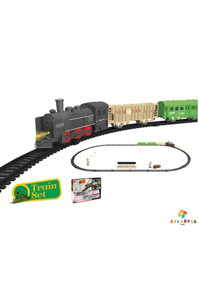 Tren Seti Oyuncak Tren Retro Lokomotif Tren Seti 25 Parça