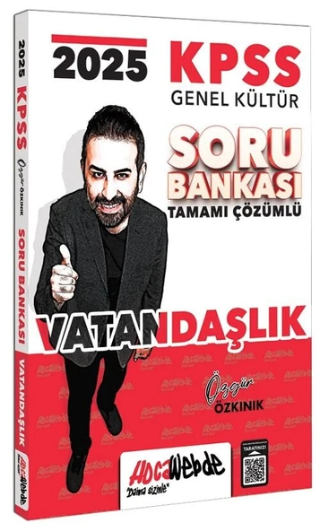 HocaWebde 2025 KPSS Vatandaşlık Soru Bankası Çözümlü - Özgür Özkınık HocaWebde Yayınları
