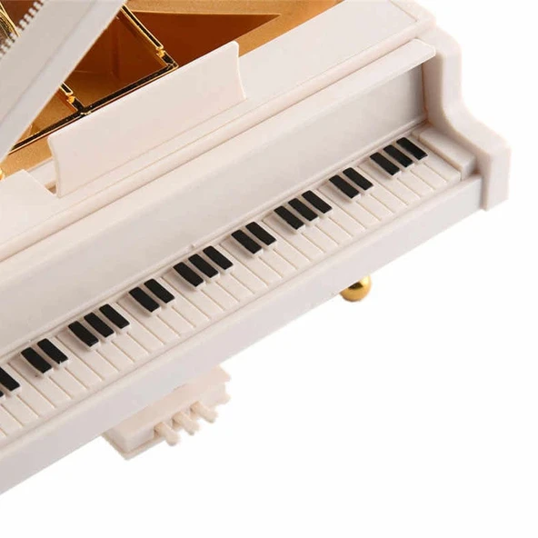 Piyano Tasarımlı Balerin Müzik Kutusu - 2