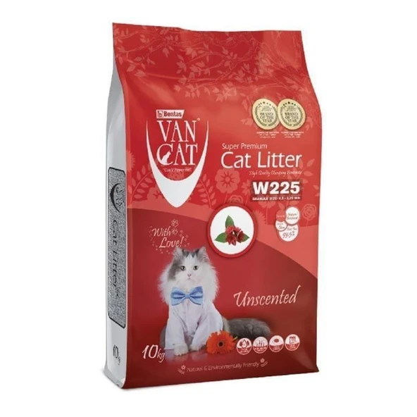 Van Cat Naturel Kokusuz İnce Taneli Topaklanan Kedi Kumu 10 Lt